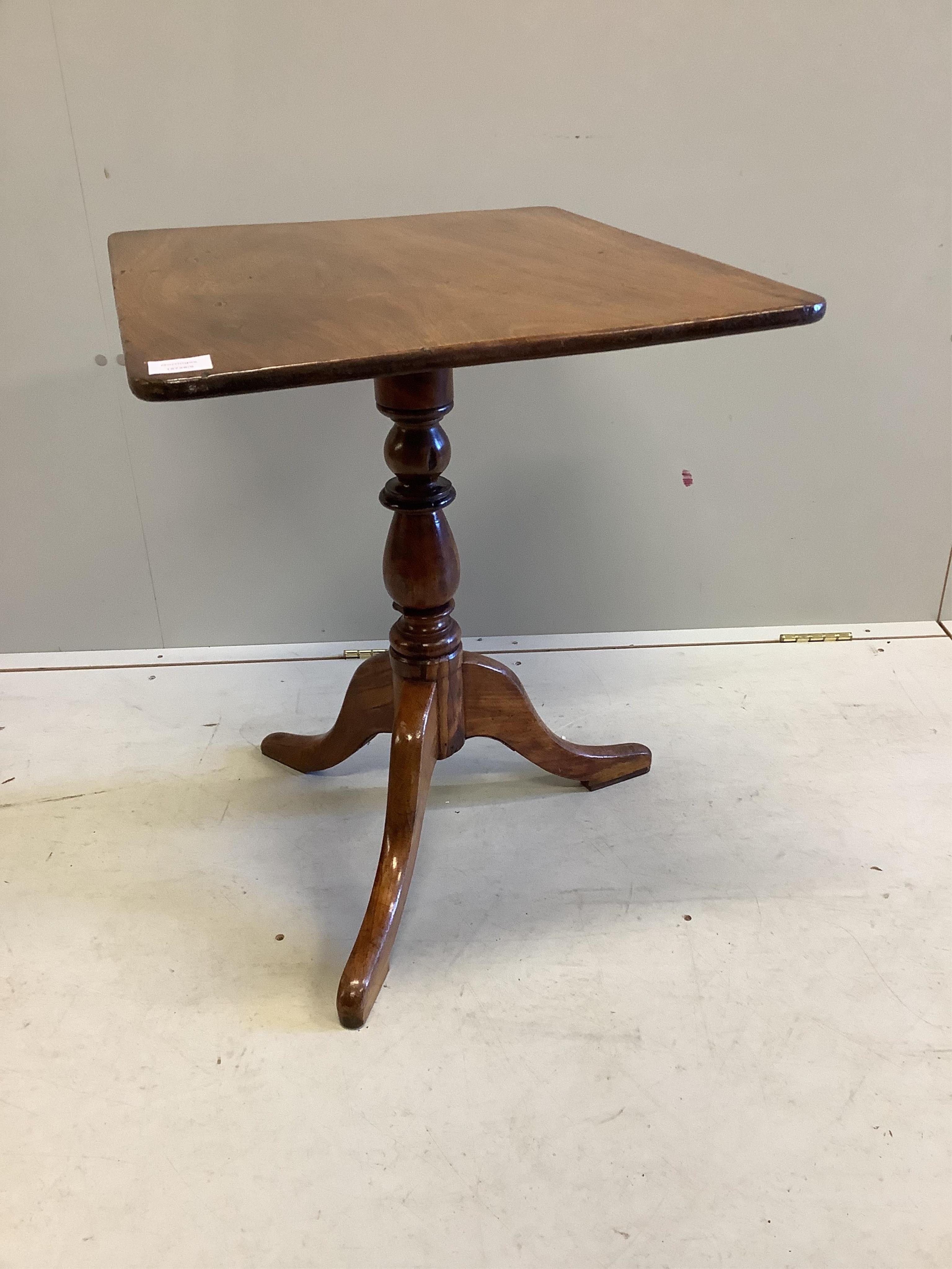 A Regency mahogany rectangular topped wine table, width 62cm. Condition - fair